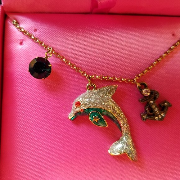 Betsey Johnson Dolphin Necklace - NWT&B - Picture 1 of 9
